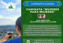Caminata guiada “Mujeres para Mujeres” en el Parque Botánico por el Día Internacional de la Mujer