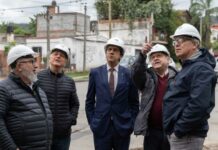 Sadir recorrió las obras de las Torres de Luján que registran un avance del 70%